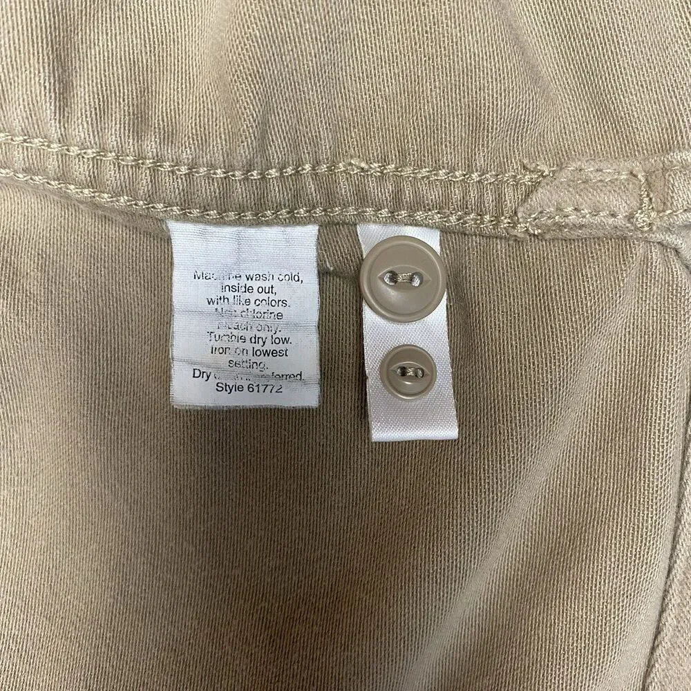 Vintage J.Crew Barn Jacket Chore Coat Tan Corduroy Collar Full Zip Men’s Large